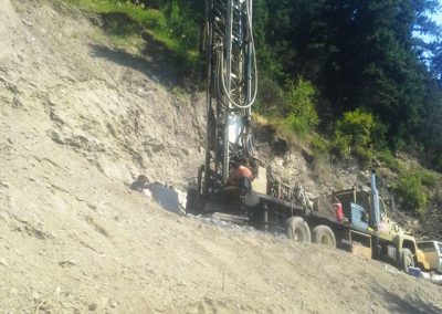 Hillside-drilling